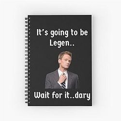 Barney Stinson Legendary Spiral Notebook