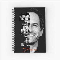 Black and Barney Stinson How I Met Your Mother Quote. Spiral Notebook