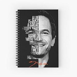 Black and Barney Stinson How I Met Your Mother Quote Spiral Notebook
