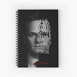 Barney Stinson Minimalist Artwork HIMYM Quote Design Spiral Notebook