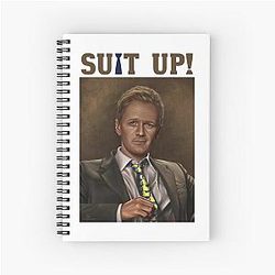 SUIT UP! Barney Stinson (How I Met Your Mother) Spiral Notebook