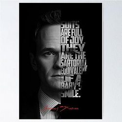 Barney Stinson Minimalist Artwork – HIMYM Quote Design Poster
