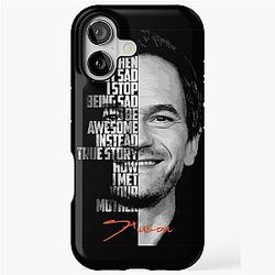 Black and Barney Stinson How I Met Your Mother Quote iPhone Case