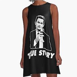 Barney Stinson True Story How I Met Your Mother A line Dress