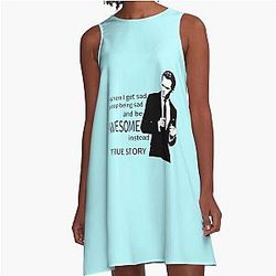 How I Met Your Mother Barney Stinson Suit Up Hot Summer A-Line Dress