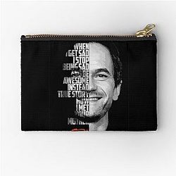 Black and Barney Stinson How I Met Your Mother Quote Zipper Pouch