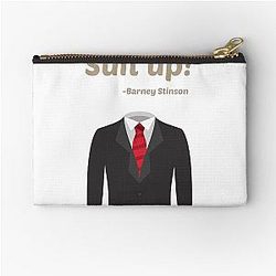 Suit up - Barney Stinson - How I Met Your Mother Zipper Pouch