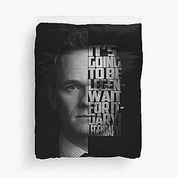 Barney Stinson Minimalist Artwork HIMYM Quote Design Duvet Cover