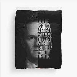Barney Stinson Artwork – HIMYM Quote Duvet Cover