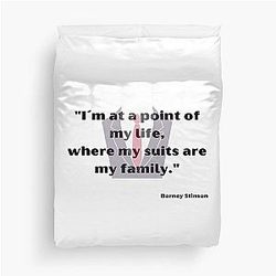 Barney Stinson Suit Duvet Cover