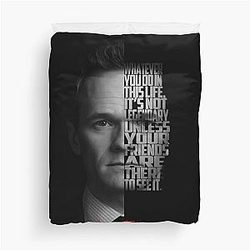 Barney Stinson Minimalist Artwork - HIMYM Quote Duvet Cover
