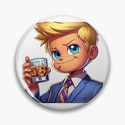 Barney Stinson Cartoon Pin