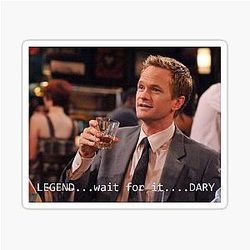 Barney Stinson Legendary sticker