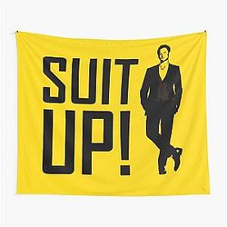 Suit Up!-Barney Stinson from How I Met Your Mother Minimal Art Design Tapestry