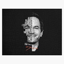 Black and Barney Stinson How I Met Your Mother Quote. Jigsaw Puzzle