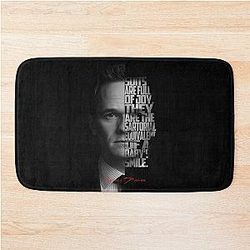 Barney Stinson Minimalist Artwork Himym Quote Design Bath Mat