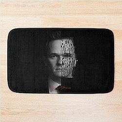Barney Stinson Minimalist Artwork - HIMYM Quote Design Bath Mat