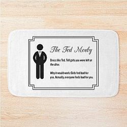 The Ted Mosby  From the Playbook of Barney Stinson Bath Mat