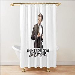 The Awesomeness of Barney Stinson Shower Curtain