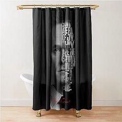 Barney Stinson Minimalist Artwork HIMYM Quote Design Shower Curtain