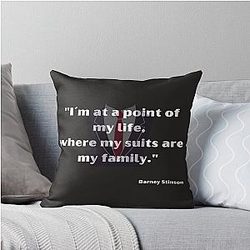 Barney Stinson Suit Throw Pillow