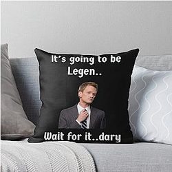 Barney Stinson Legendary Throw Pillow