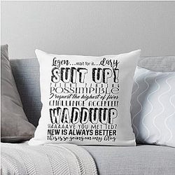HIMYM Barney Stinson Quotes Throw Pillow