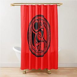 Bayonetta 3 - Umbra Witches Symbol Black Shower Curtain