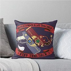 Slay Together Stay Together - Bayonetta & Jeanne Throw Pillow
