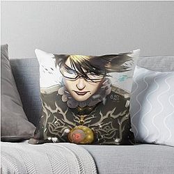 Angry Bayonetta Throw Pillow