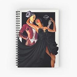 Bayonetta and Jeanne Spiral Notebook