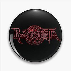 Bayonetta Distressed Red Pin