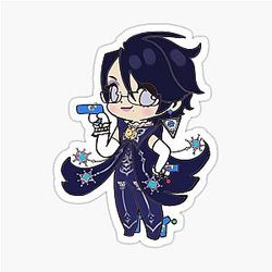 Chibi Bayonetta sticker