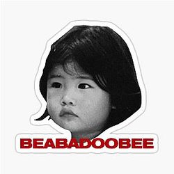 Beabadoobee Baby Photo Album Art Sticker