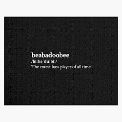 Beabadoobee Aesthetic Cute Lyrics Black Jigsaw Puzzle