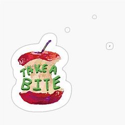 Beabadoobee - Take a Bite (Apple Sticker)