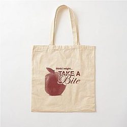 take a bite inspired Cotton Tote Bag