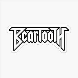 Beartooth White Logo Sticker