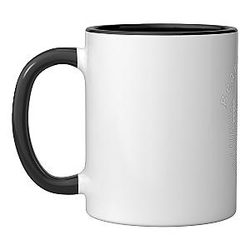 Beartooth Lake Wyoming Ceramic Mug Black White