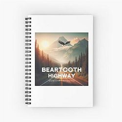 Beartooth Highway Montana Wyoming Eagle Notebook