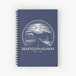 Beartooth Highway Montana Wyoming Forest NoteBook