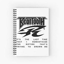 Beartooth Merch Spiral Notebook