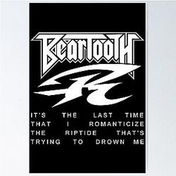 Beartooth Merch Riptide Poster