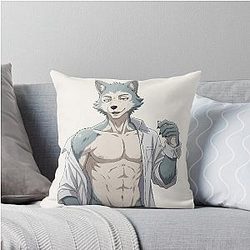 Legoshi Beastars Wolf Manga & Netflix Anime Art Throw Pillow