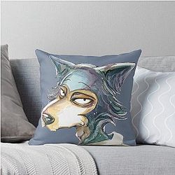Beastars Legosi Head Throw Pillow