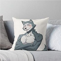 Beastars Wolf Character Anime Manga Art Throw Pillow