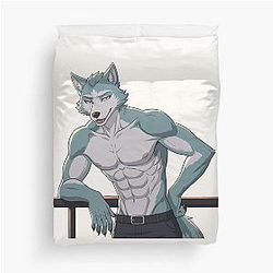 Legoshi from Beastars Wolf Anime Art Duvet Cover