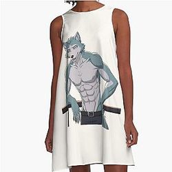 Legoshi from Beastars Wolf Anime Art Dress