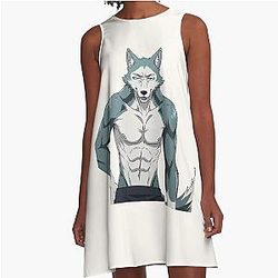 Beastars Legoshi Wolf Cool Manga Design A-Line Dress
