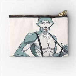 Cute Beastars Legoshi Wolf Anime Manga Style Zipper Pouch